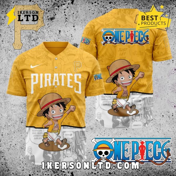 MLB Pittsburgh Pirates x One Piece Baseball Jersey