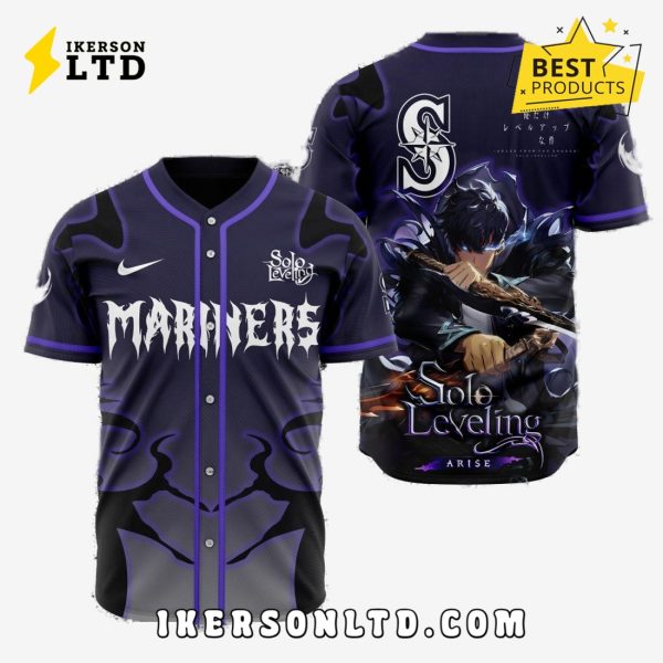MLB Seattle Mariners x Solo Leveling Baseball Jersey