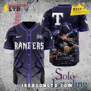 MLB Texas Rangers x Solo Leveling Baseball Jersey