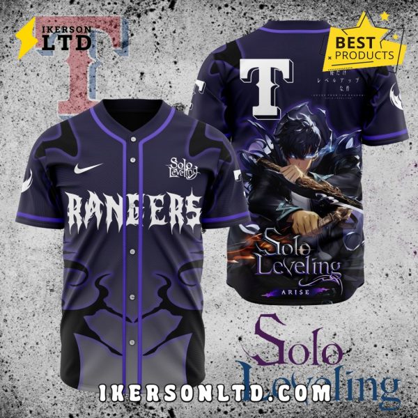 MLB Texas Rangers x Solo Leveling Baseball Jersey