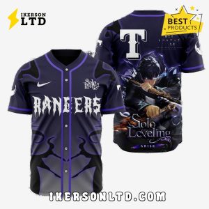 MLB Texas Rangers x Solo Leveling Baseball Jersey