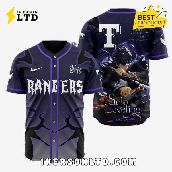 MLB Texas Rangers x Solo Leveling Baseball Jersey