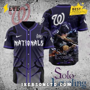 MLB Washington Nationals x Solo Leveling Baseball Jersey