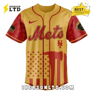 New York Mets MLB Firefighter Appreciation Baseball Jersey