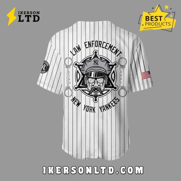 New York Yankees x Law Enforcement Appreciation White Baseball Jersey