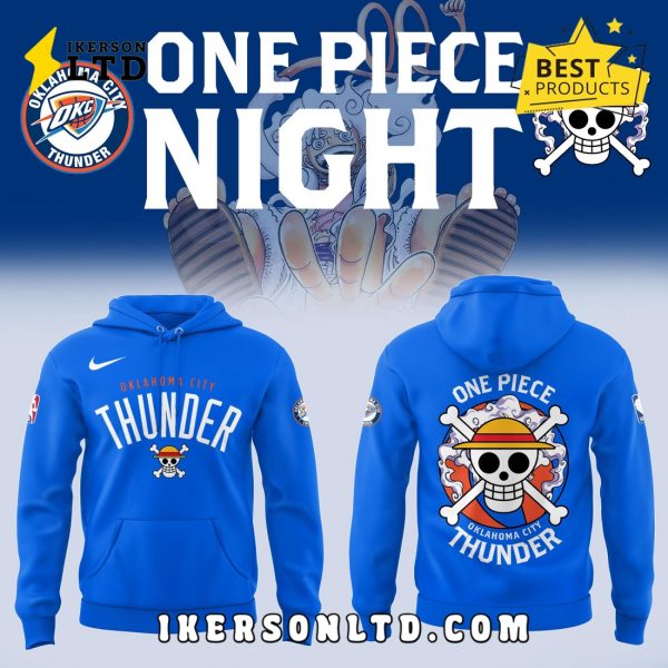 Oklahoma City Thunder x 2025 OnePiece Luffy Hoodie