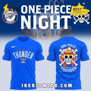 Oklahoma City Thunder x 2025 OnePiece Luffy Hoodie