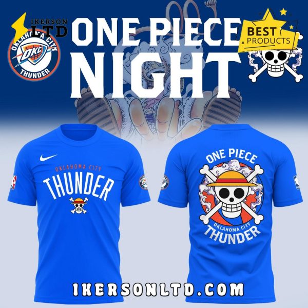 Oklahoma City Thunder x 2025 OnePiece Luffy Hoodie