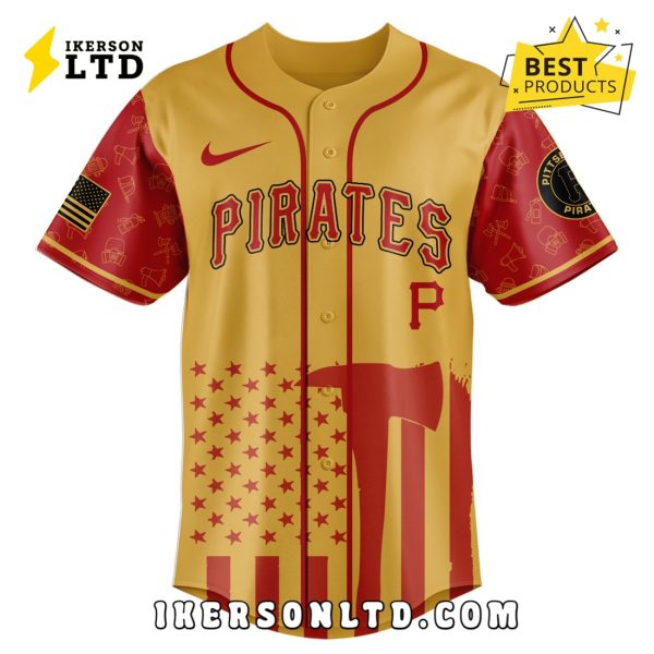 Pittsburgh Pirates MLB Firefighter Appreciation Baseball Jersey