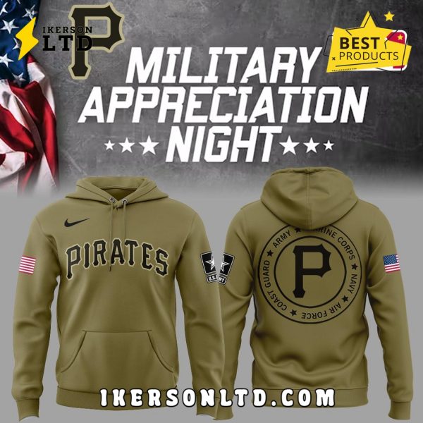 Pittsburgh Pirates x 2025 Military Appreciation Night Hoodie