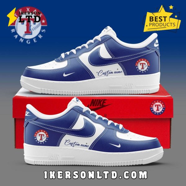 Premium MLB Texas Rangers Custom Air Force 1 Sneakers