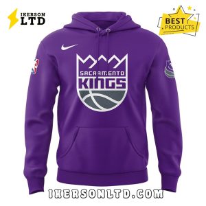 Sacramento Kings x 2025 Hello Kitty Night Purple Hoodie