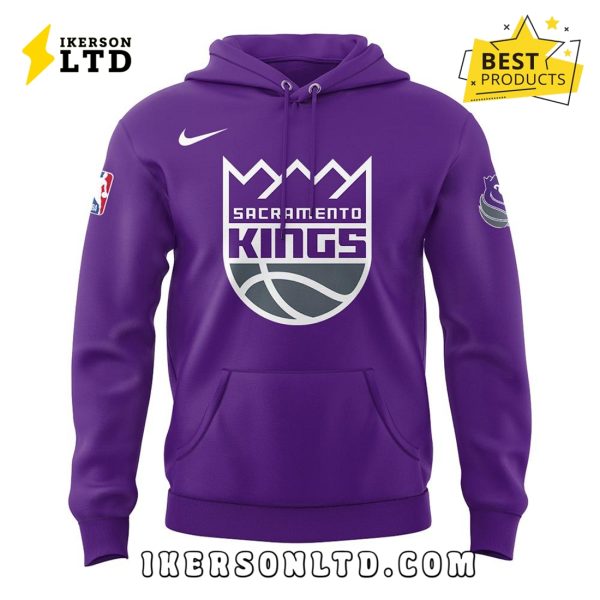Sacramento Kings x 2025 Hello Kitty Night Purple Hoodie