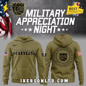 Sacramento Kings x2025 Military Appreciation Night Hoodie