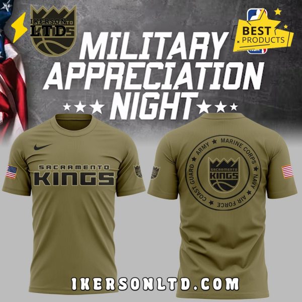 Sacramento Kings x2025 Military Appreciation Night Hoodie