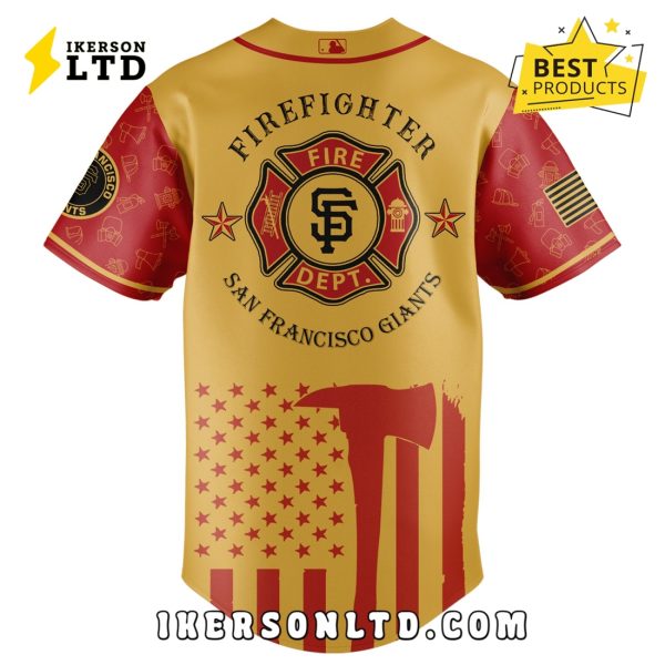 San Francisco Giants MLB Firefighter Appreciation Baseball Jersey