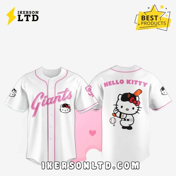 San Francisco Giants x Hello Kitty Game Night Baseball Jersey