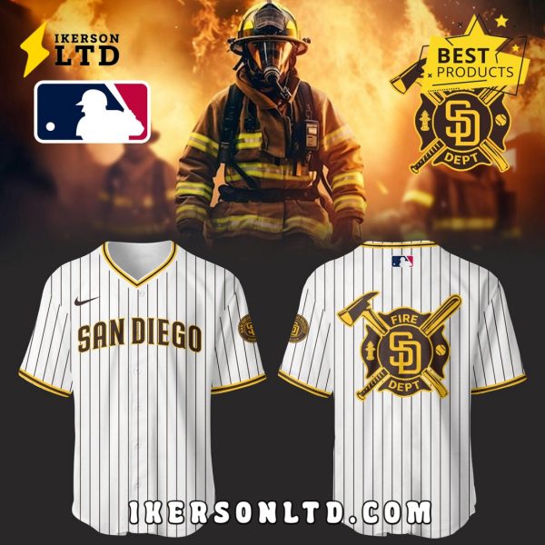 SD Padres x 2025 Firefighter Appreciation Night Baseball Jersey