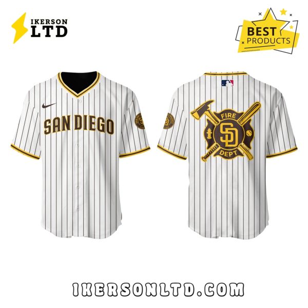 SD Padres x 2025 Firefighter Appreciation Night Baseball Jersey