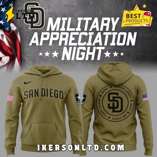 SD Padres x Military Appreciation Night 2025 Hoodie