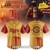 Texas Rangers MLB Firefighter Appreciation Baseball Jersey