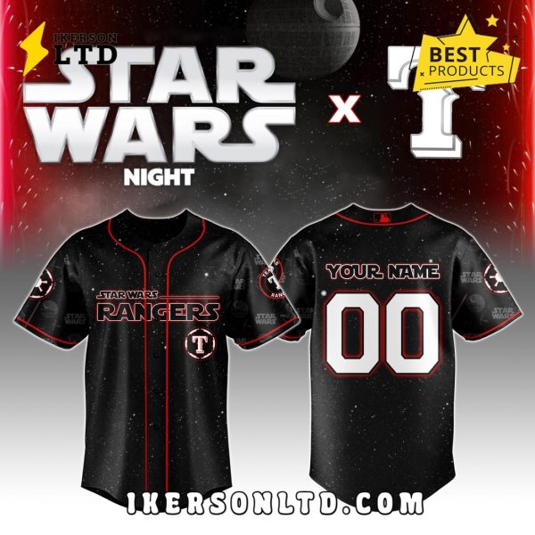 Texas Rangers MLB x Star Wars Night Baseball Jersey