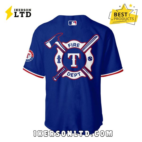 Texas Rangers x Firefighter Appreciation Night Baseball Jersey