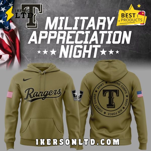 Texas Rangers x Military Appreciation Night 2025 Hoodie