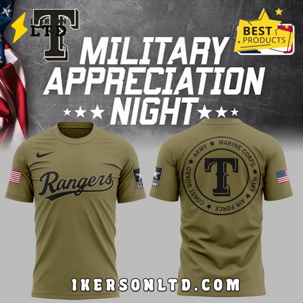 Texas Rangers x Military Appreciation Night 2025 Hoodie