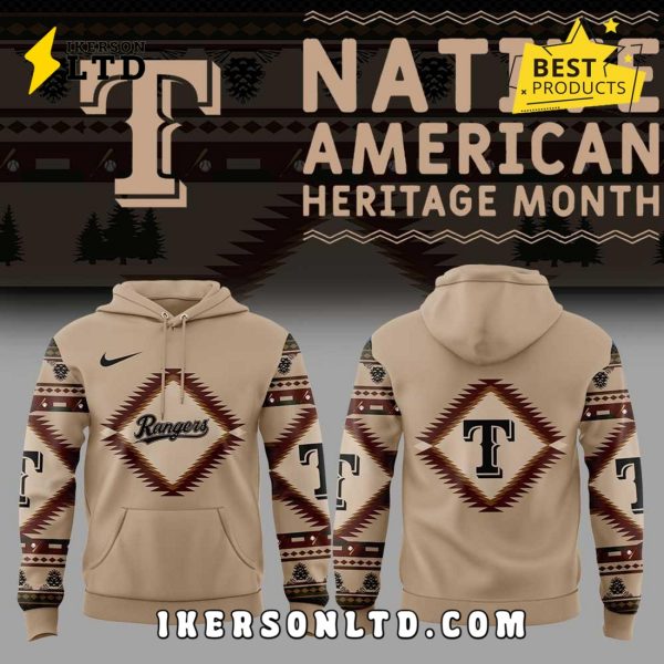 Texas Rangers x Native American Heritage 2025 Hoodie