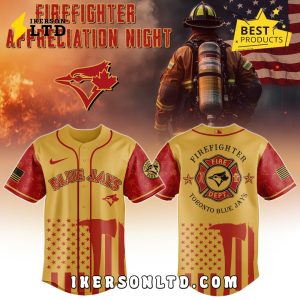 Toronto Blue Jays MLB Firefighter Appreciation Baseball Jersey