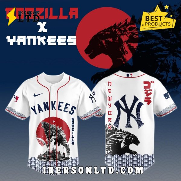 Yankees x Godzilla Japan 2025 Baseball Jersey