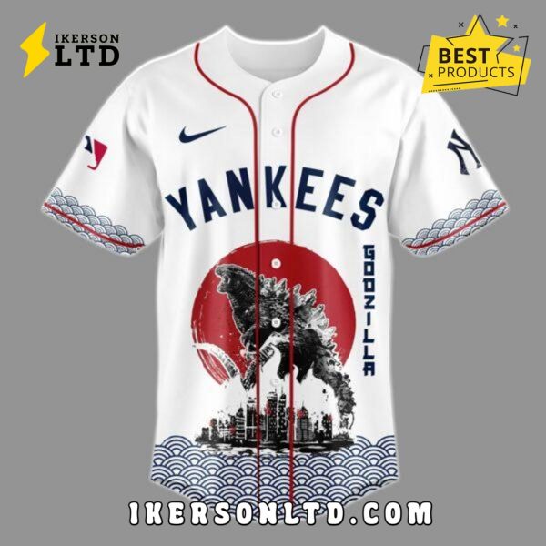 Yankees x Godzilla Japan 2025 Baseball Jersey