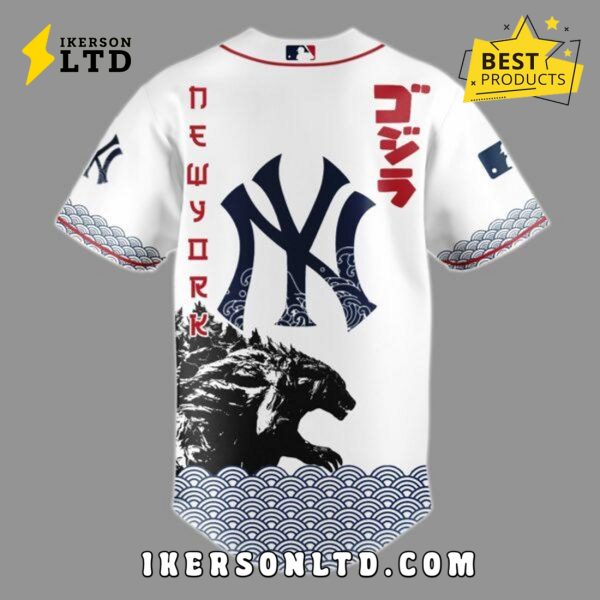 Yankees x Godzilla Japan 2025 Baseball Jersey