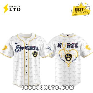 2025 Milwaukee Brewers Nurses Night Baseball Jersey