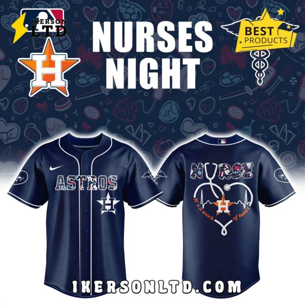 2025 Nurses Night x Houston Astros Baseball Jersey