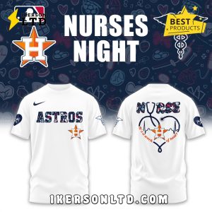 2025 Nurses Night x Houston Astros White Hoodie