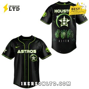 Alien x Houston Astros Baseball Jersey