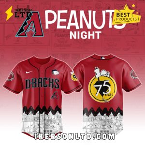 Arizona Diamondbacks x Peanuts Night Baseball Jersey 2025