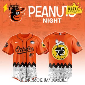 Baltimore Orioles x Peanuts Night Baseball Jersey 2025