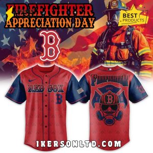 Boston Red Sox Firefighter Appreciation Day Baseball Jersey