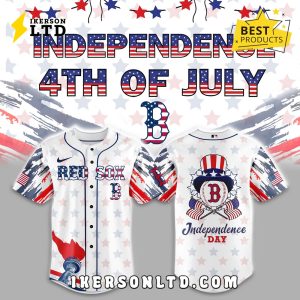 Boston Red Sox x 4th Of July Independence Baseball Jersey
