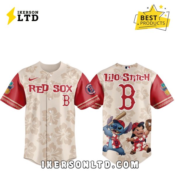 Boston Red Sox x Lilo & Stitch 2025 Baseball Jersey