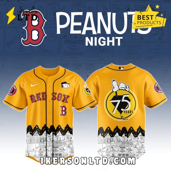 Boston Red Sox x Peanuts Night Baseball Jersey 2025