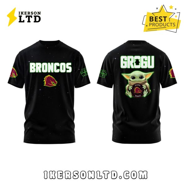 Brisbane Broncos x Grogu Star Wars 2025 Hoodie