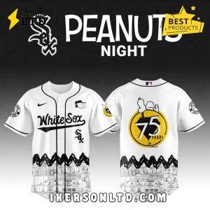Chicago White Sox x Peanuts Night Baseball Jersey 2025