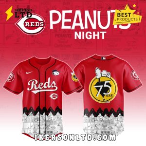 Cincinnati Reds x Peanuts Night Baseball Jersey 2025