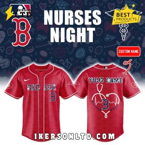 Custom Boston Red Sox Nurses Night Baseball Jersey