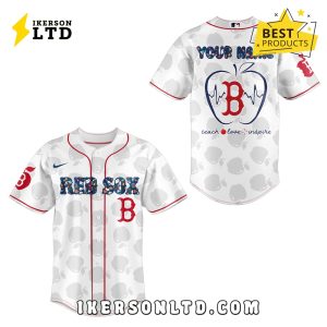 Custom Boston Red Sox Teacher Night Baseball Jersey