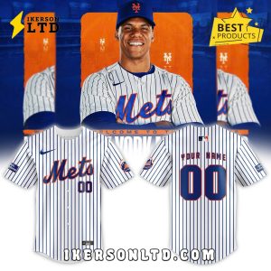 Custom New York Mets White Home Replica Baseball Jersey